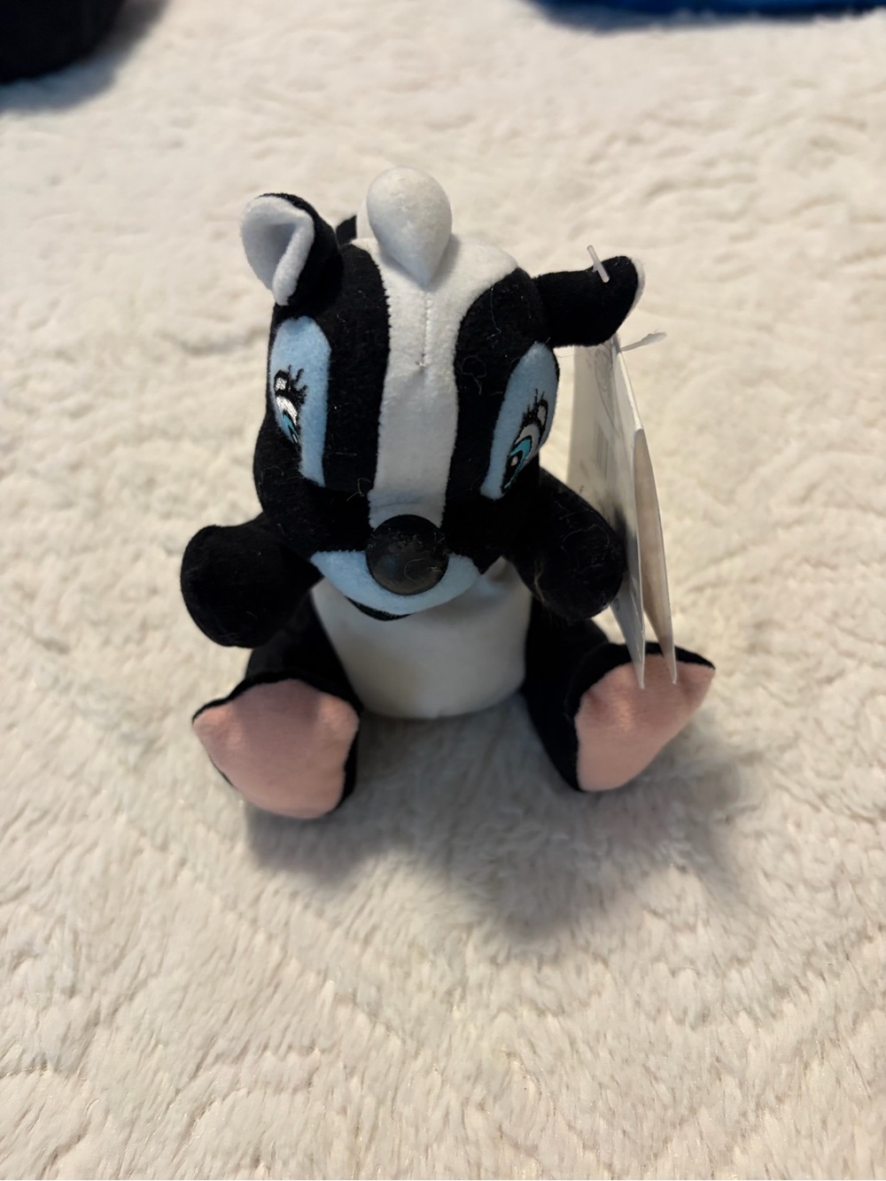 Disney store Flower Skunk from Bambi bean bag stuffed animal plush toy vintage